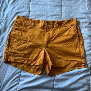 Mustard yellow everyday shorts from old navy size 10